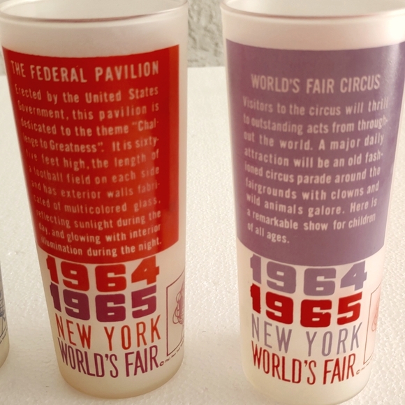 Set of eight New York 1964/65 World's Fair Glasses - Picture 6 of 10